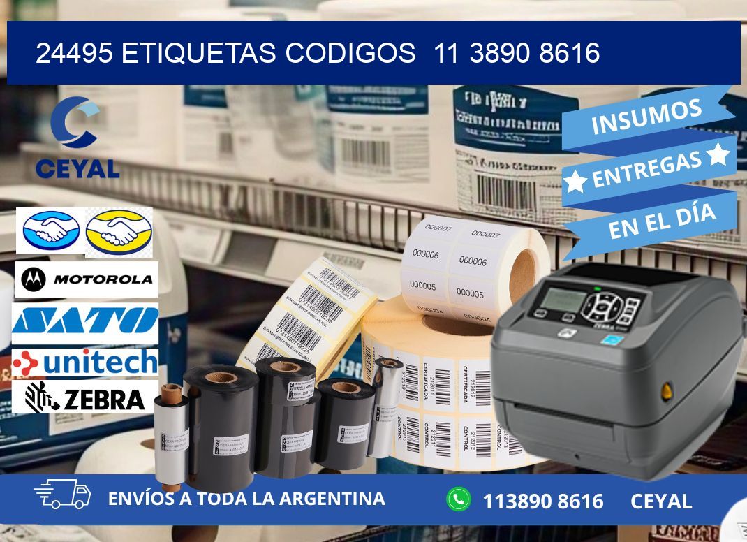24495 ETIQUETAS CODIGOS  11 3890 8616