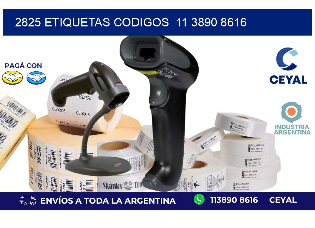 2825 ETIQUETAS CODIGOS 11 3890 8616