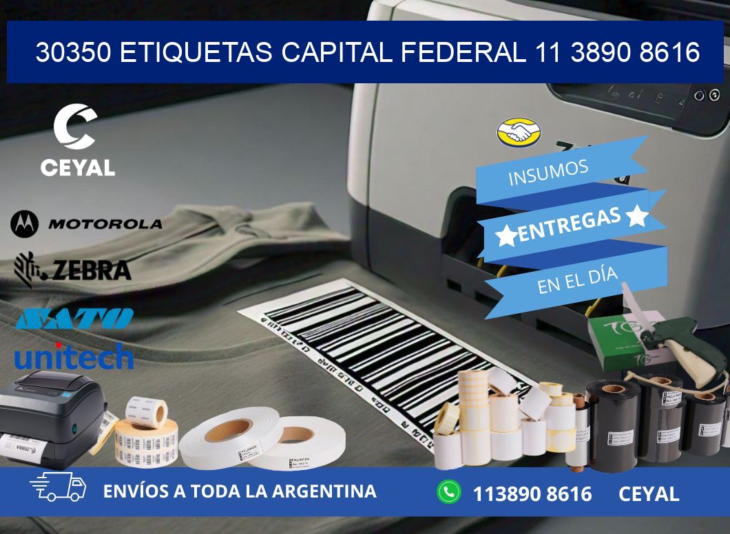30350 ETIQUETAS CAPITAL FEDERAL 11 3890 8616