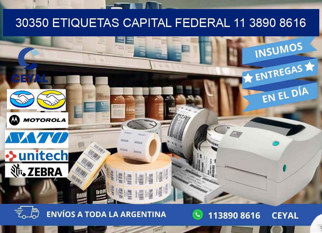 30350 ETIQUETAS CAPITAL FEDERAL 11 3890 8616