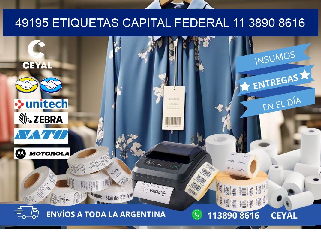 49195 ETIQUETAS CAPITAL FEDERAL 11 3890 8616