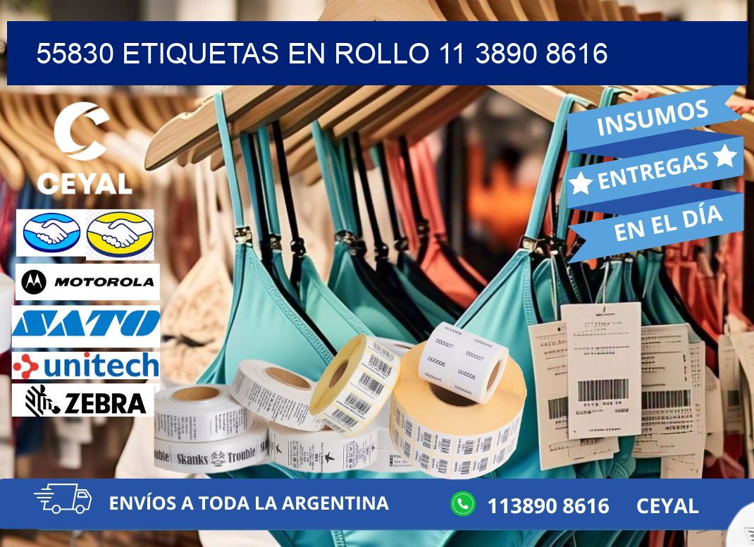 55830 ETIQUETAS EN ROLLO 11 3890 8616