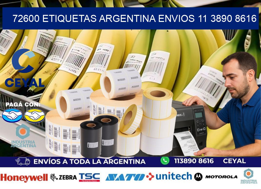 72600 ETIQUETAS ARGENTINA ENVIOS 11 3890 8616