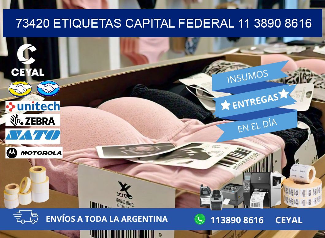 73420 ETIQUETAS CAPITAL FEDERAL 11 3890 8616