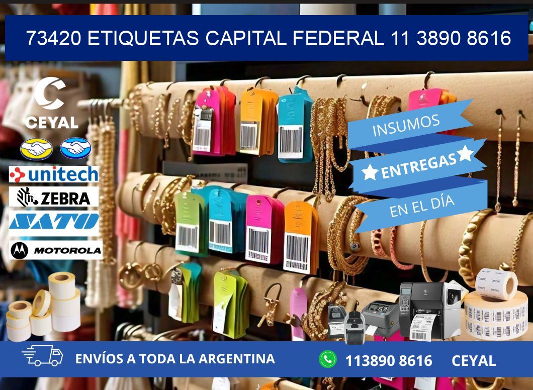 73420 ETIQUETAS CAPITAL FEDERAL 11 3890 8616