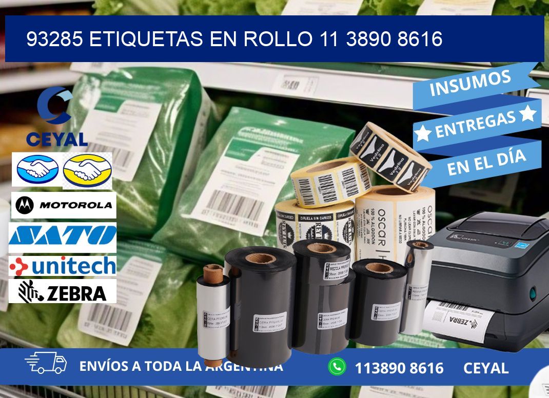 93285 ETIQUETAS EN ROLLO 11 3890 8616