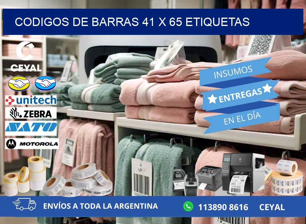 codigos de barras 41 x 65 etiquetas