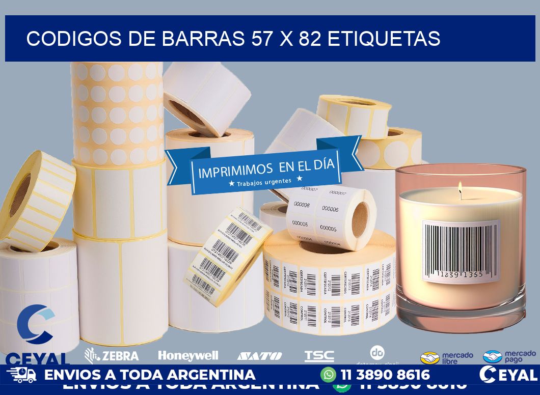 codigos de barras 57 x 82 etiquetas
