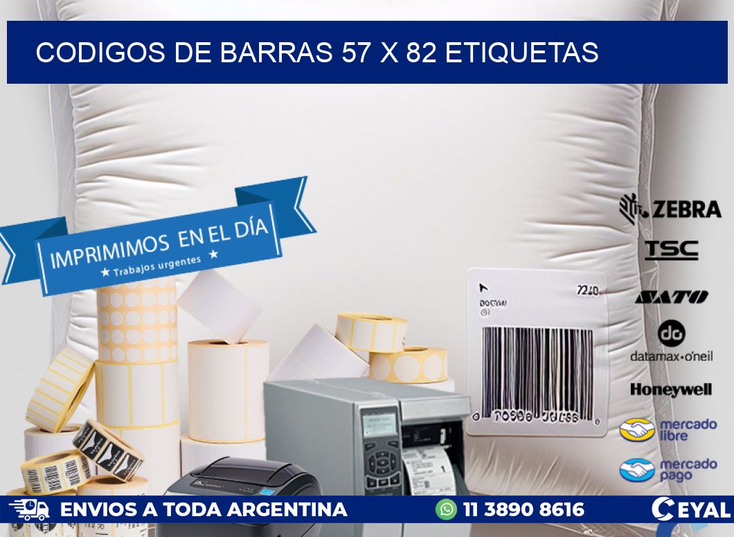 codigos de barras 57 x 82 etiquetas