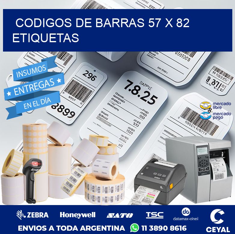 codigos de barras 57 x 82 etiquetas