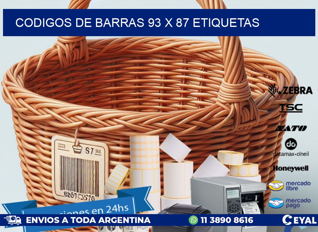 codigos de barras 93 x 87 etiquetas