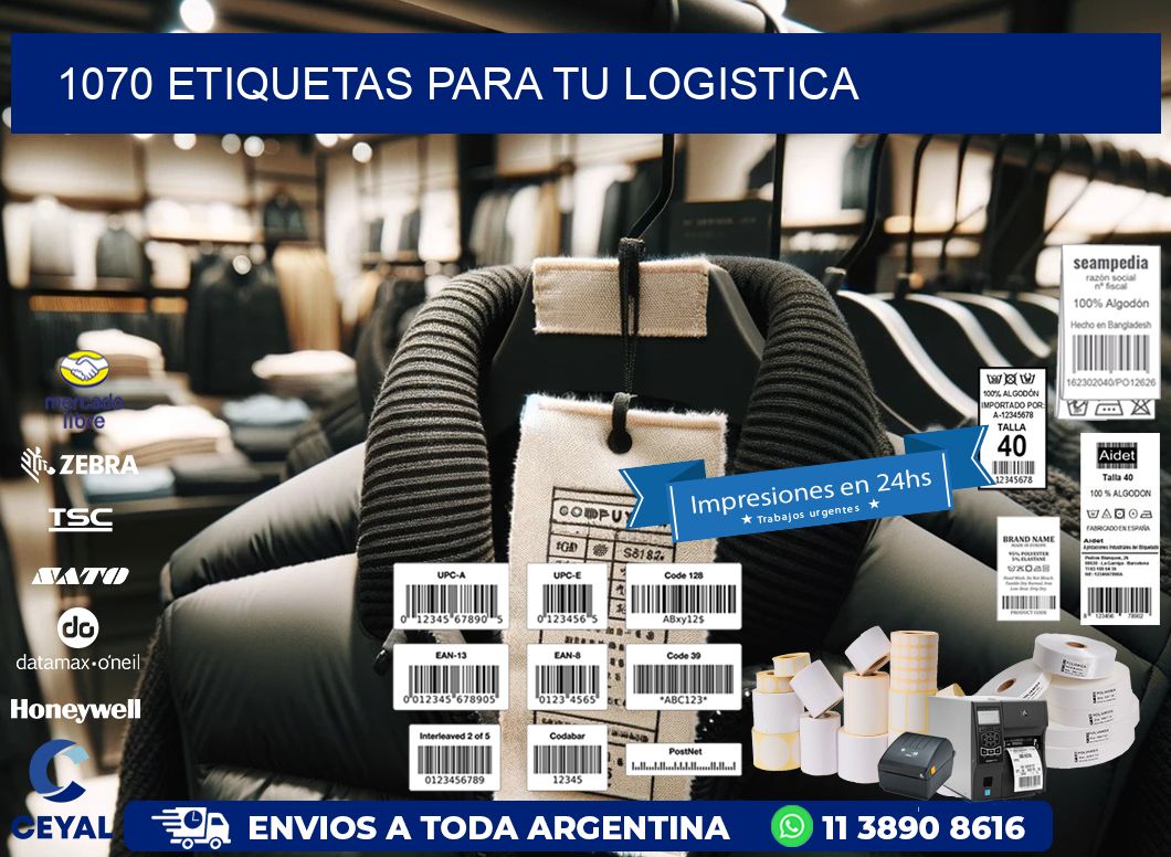 1070 etiquetas para tu logistica