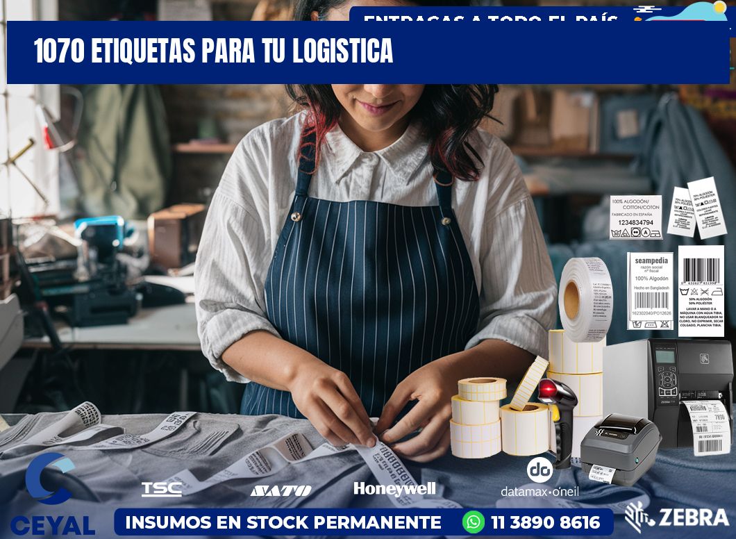 1070 etiquetas para tu logistica
