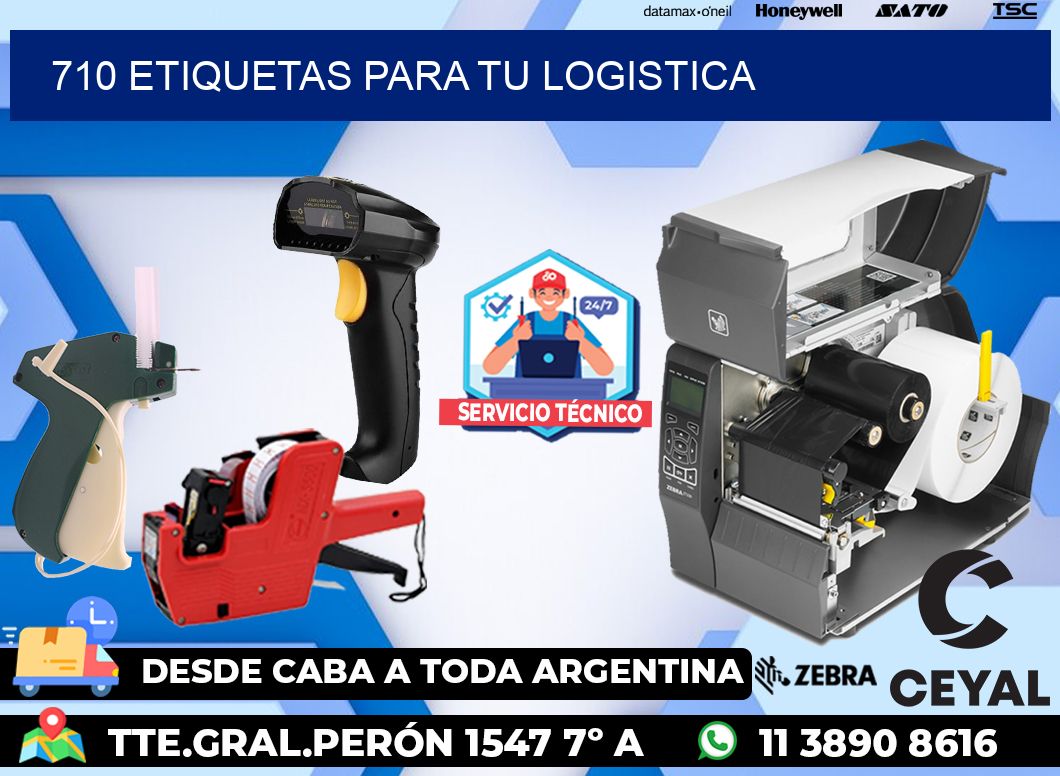 710 etiquetas para tu logistica