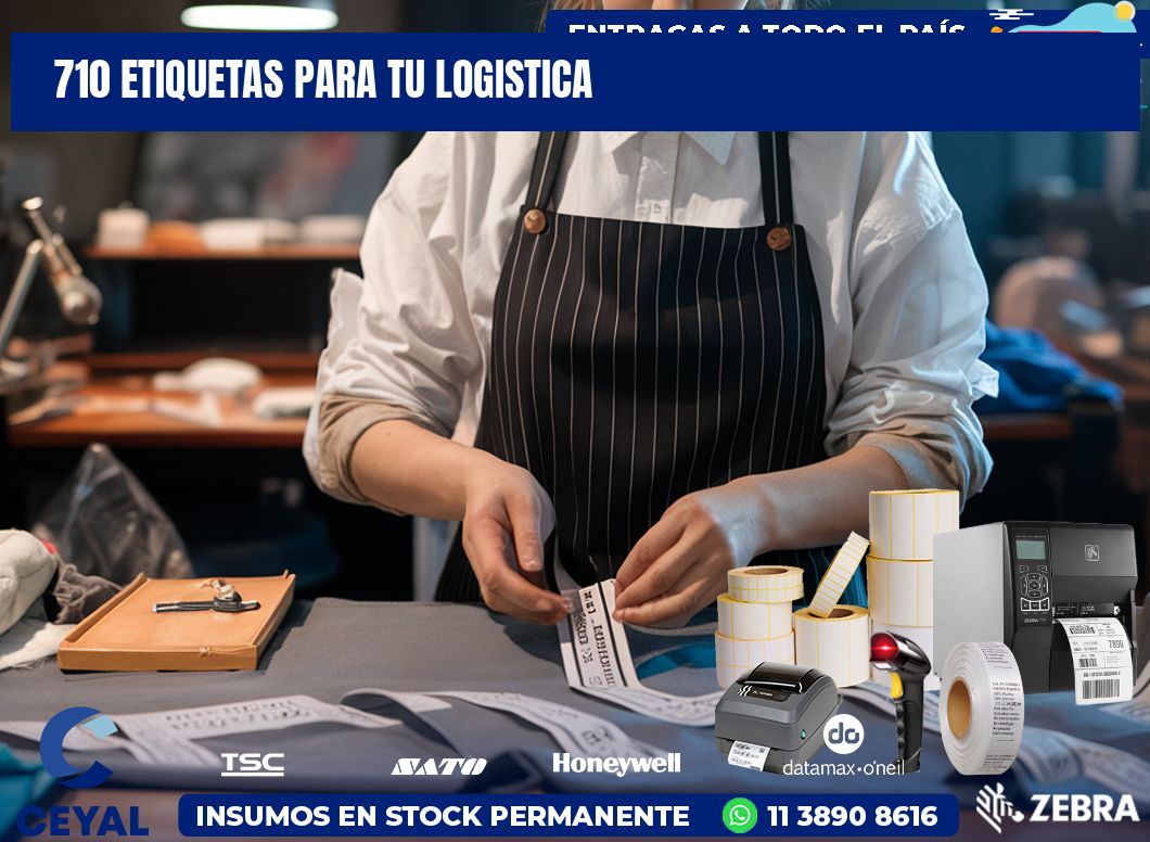 710 etiquetas para tu logistica