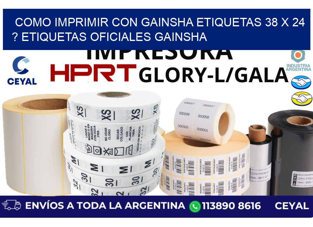 como imprimir con gainsha etiquetas 38 x 24 ? etiquetas oficiales gainsha