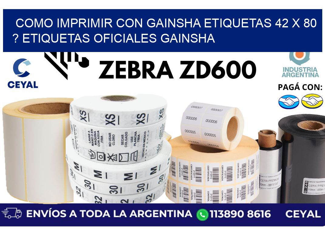 como imprimir con gainsha etiquetas 42 x 80 ? etiquetas oficiales gainsha