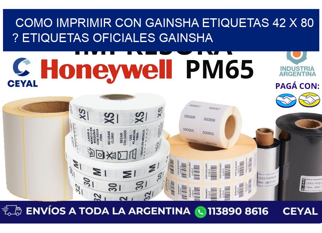 como imprimir con gainsha etiquetas 42 x 80 ? etiquetas oficiales gainsha