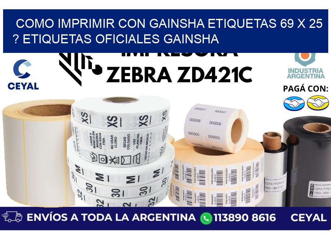 como imprimir con gainsha etiquetas 69 x 25 ? etiquetas oficiales gainsha