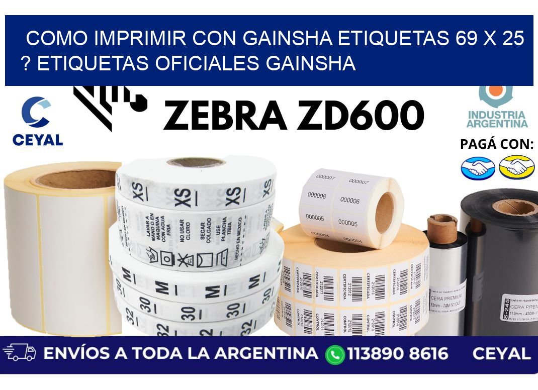 como imprimir con gainsha etiquetas 69 x 25 ? etiquetas oficiales gainsha