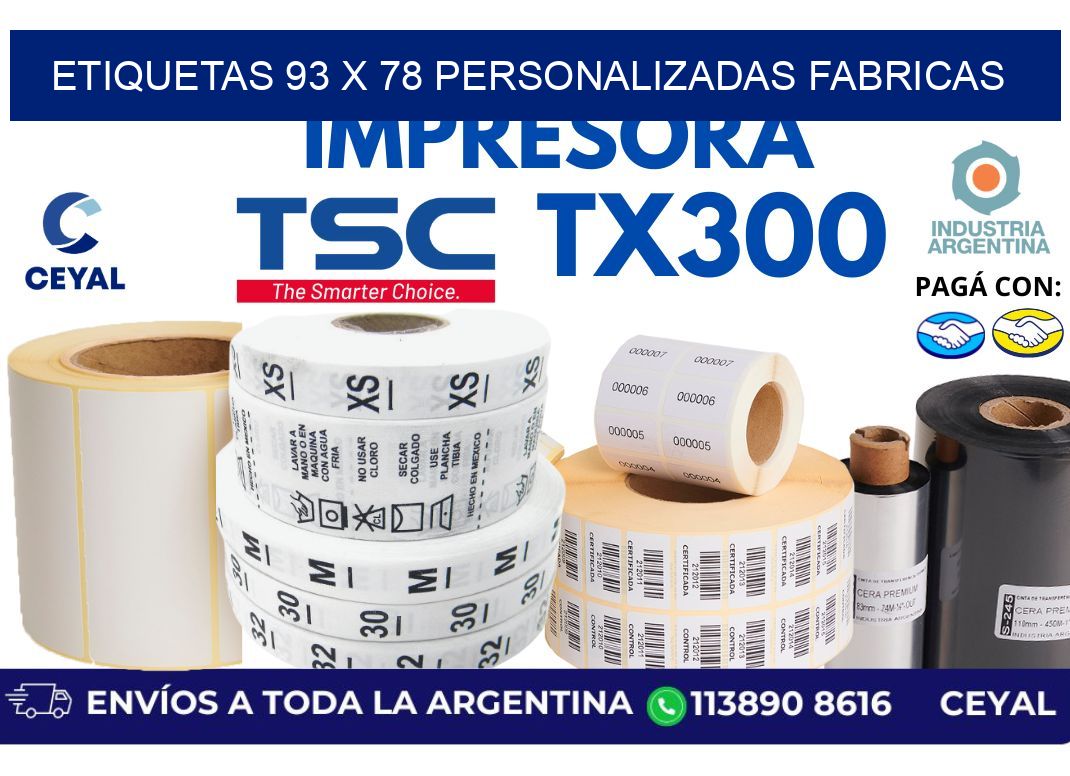 etiquetas 93 x 78 personalizadas fabricas