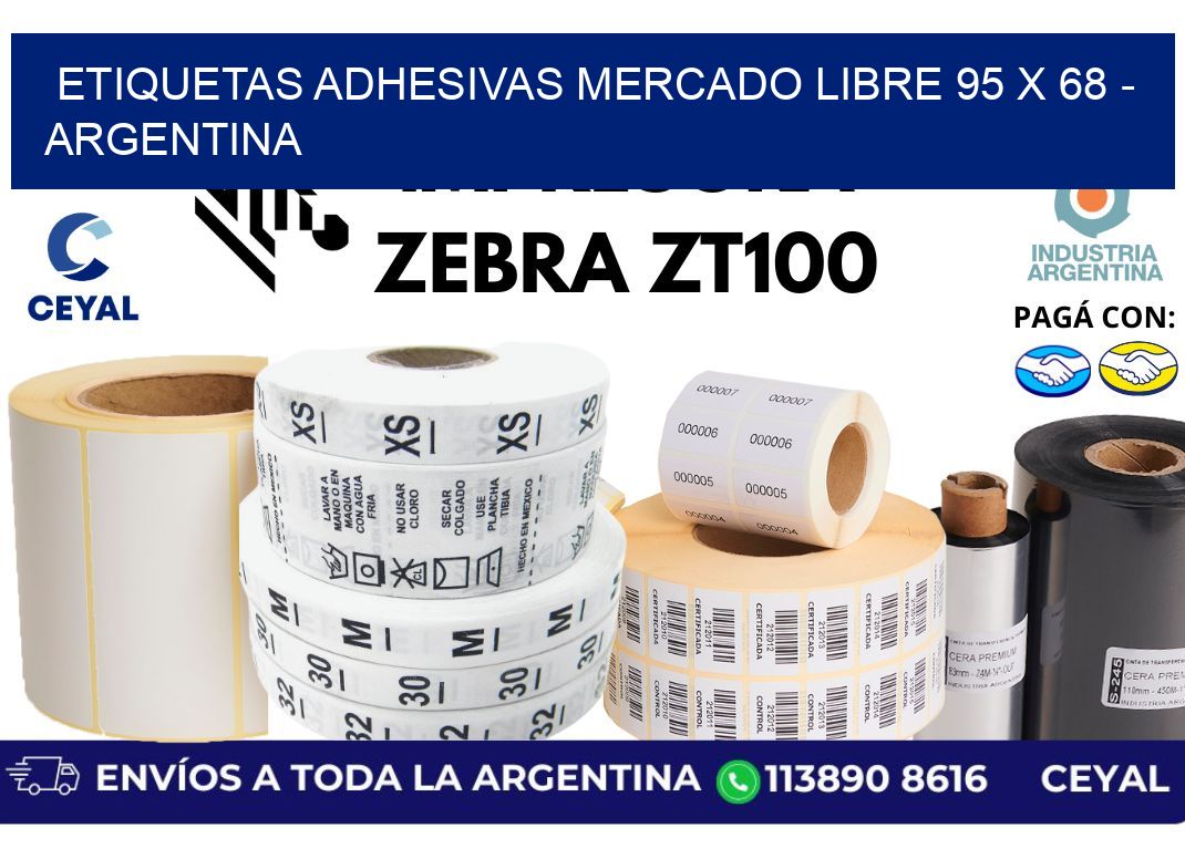 etiquetas adhesivas mercado libre 95 x 68 – Argentina
