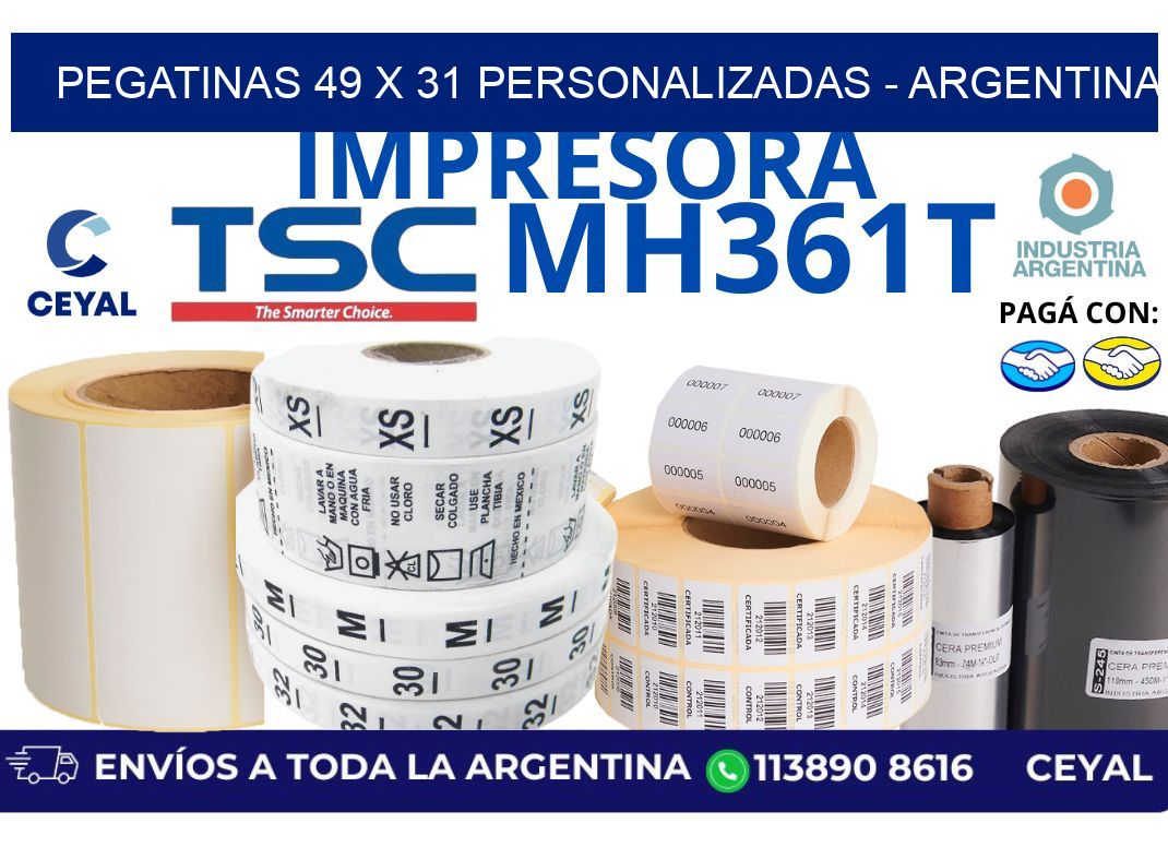 pegatinas 49 x 31 personalizadas – Argentina