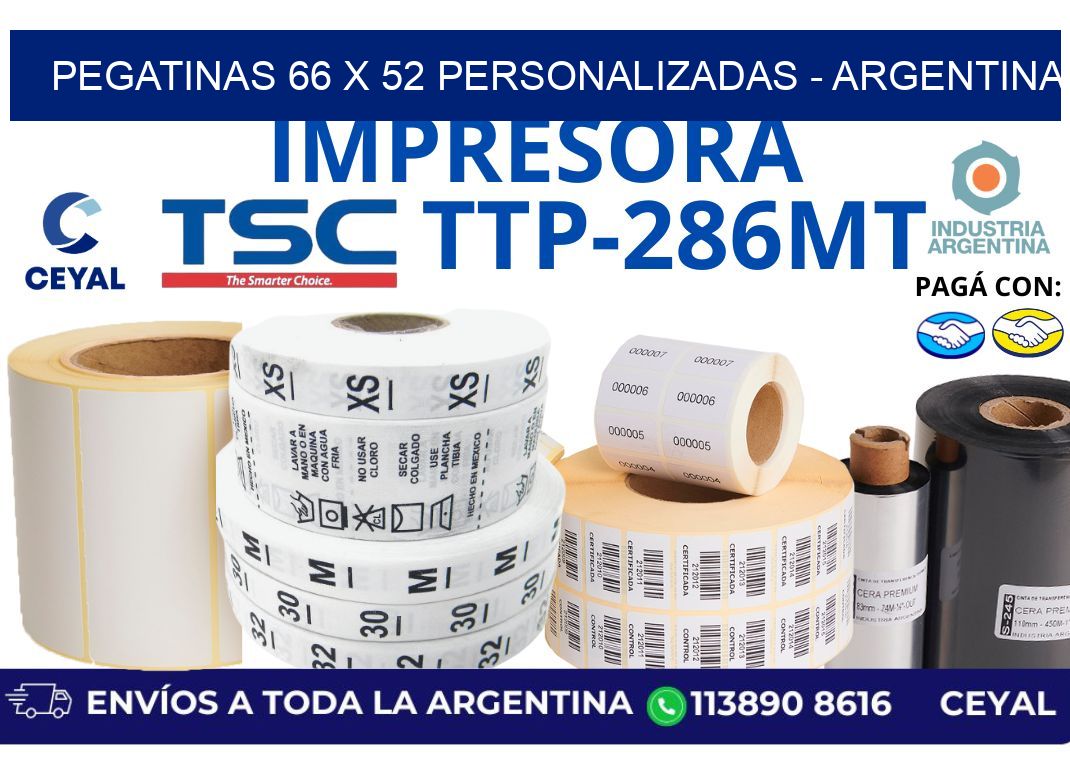pegatinas 66 x 52 personalizadas – Argentina