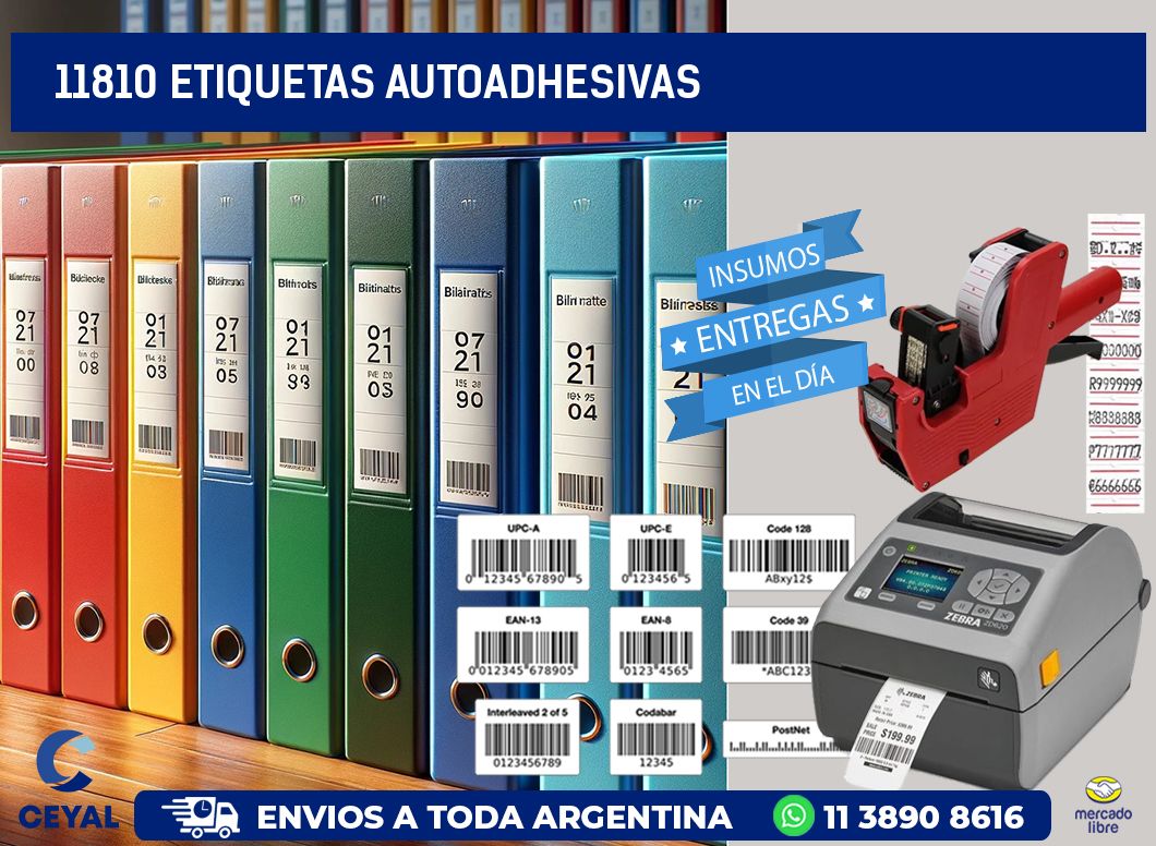 11810 etiquetas autoadhesivas