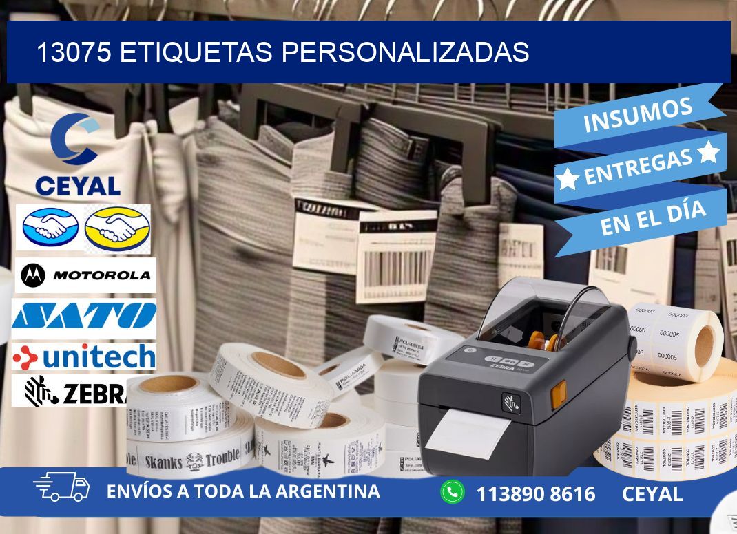 13075 Etiquetas personalizadas