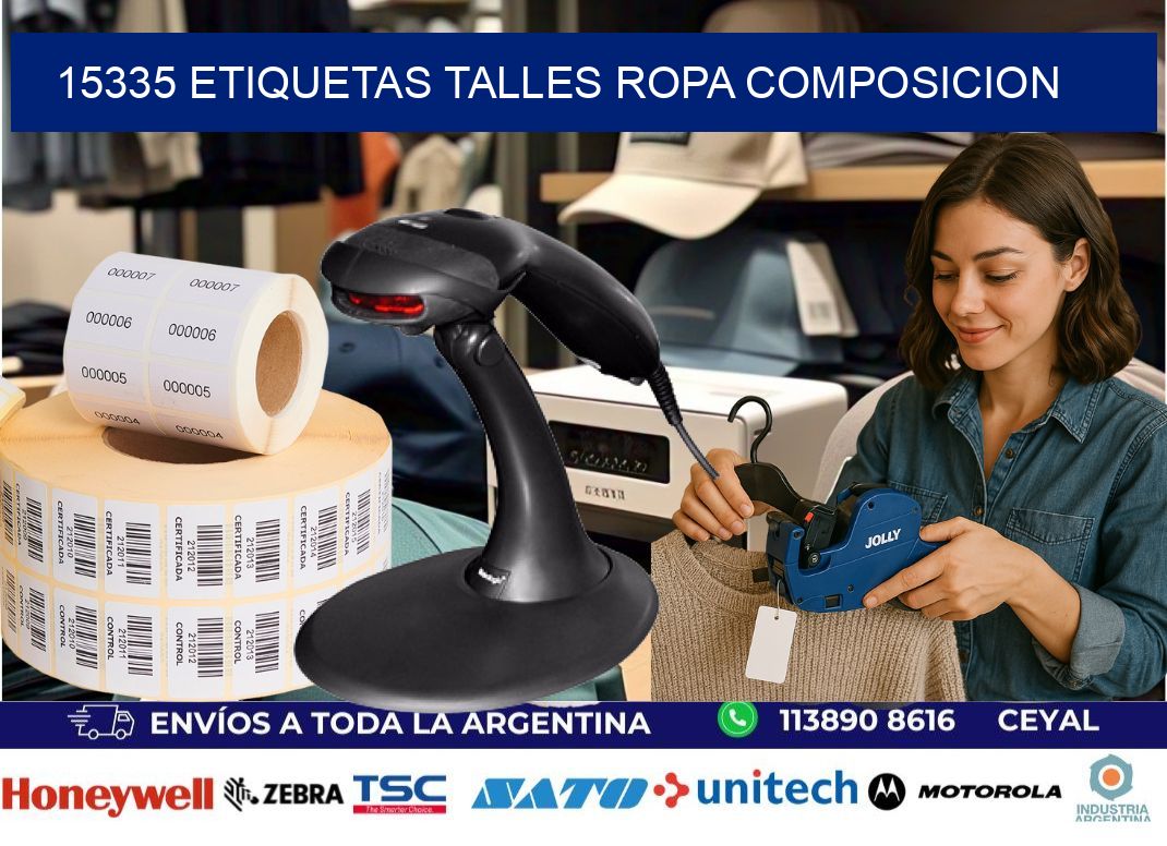 15335 ETIQUETAS TALLES ROPA COMPOSICION