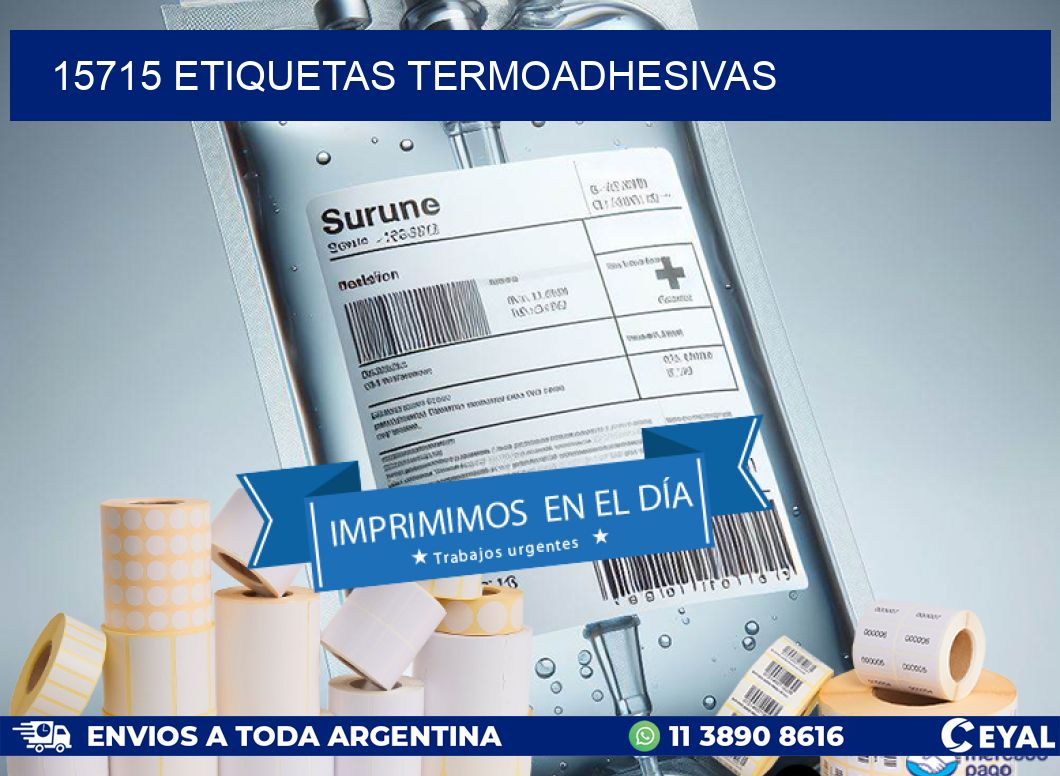 15715 etiquetas termoadhesivas