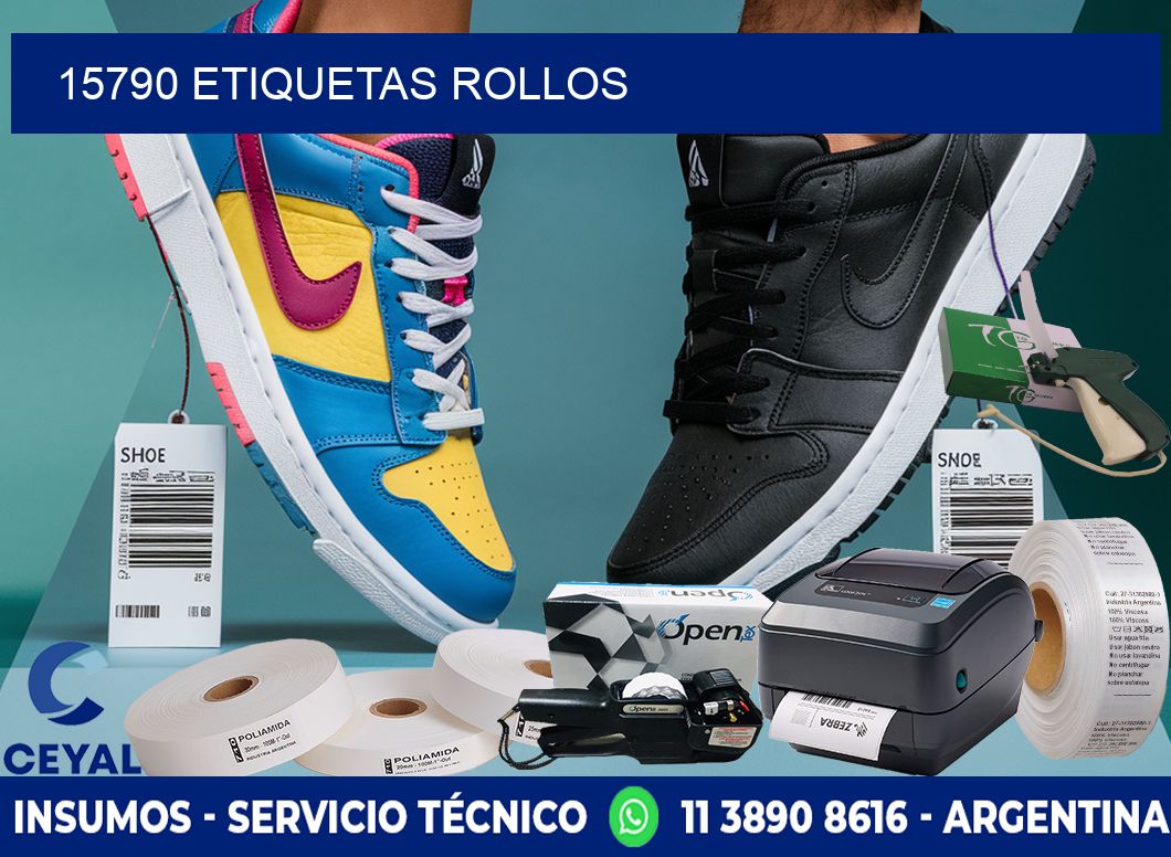 15790 etiquetas rollos