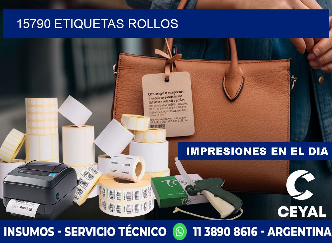 15790 etiquetas rollos