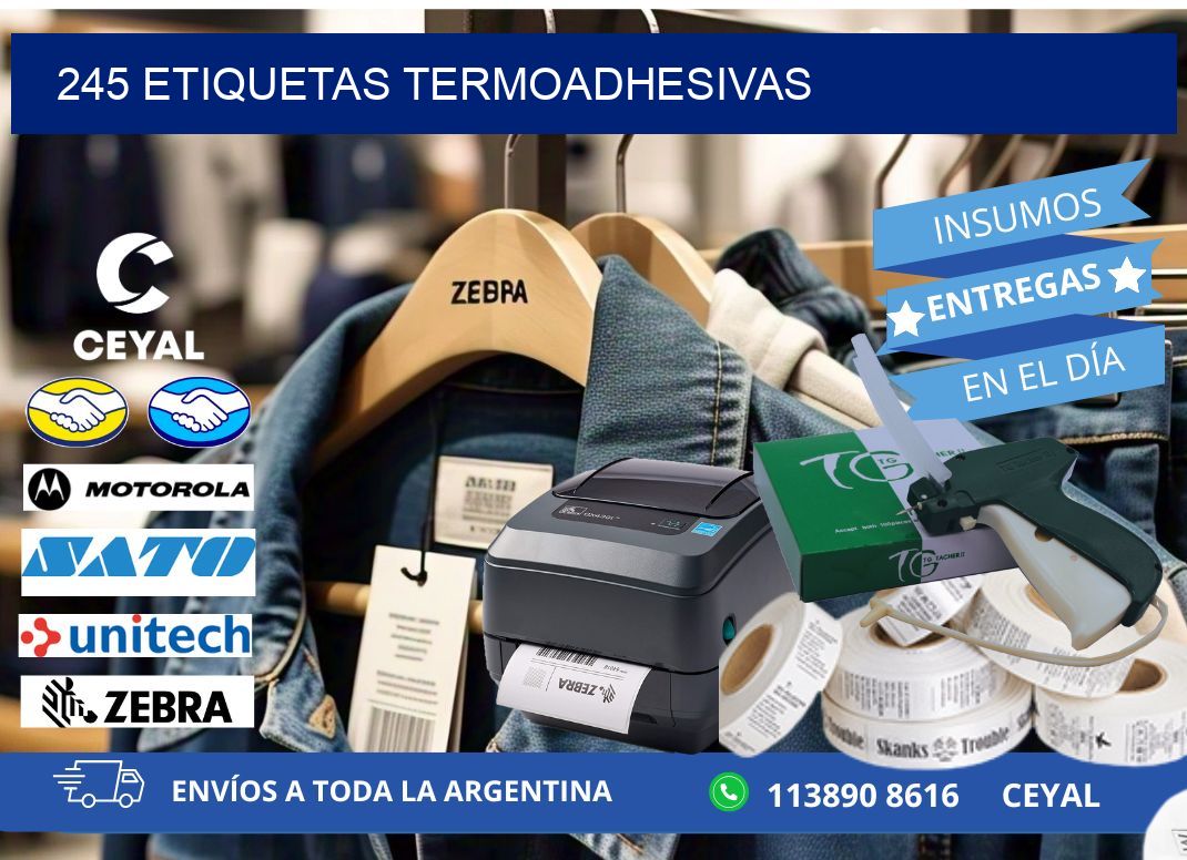 245 etiquetas termoadhesivas