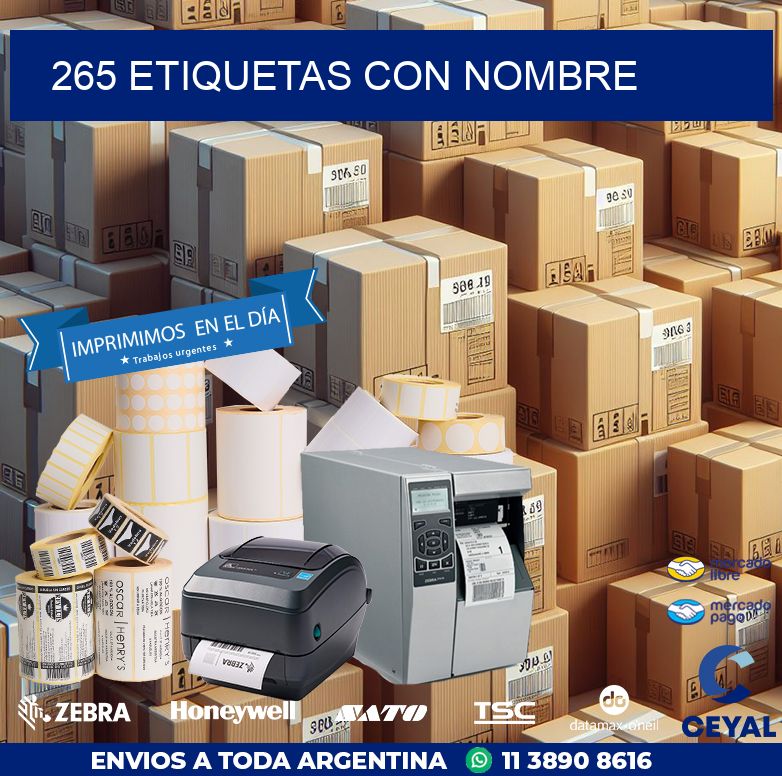 265 etiquetas con nombre