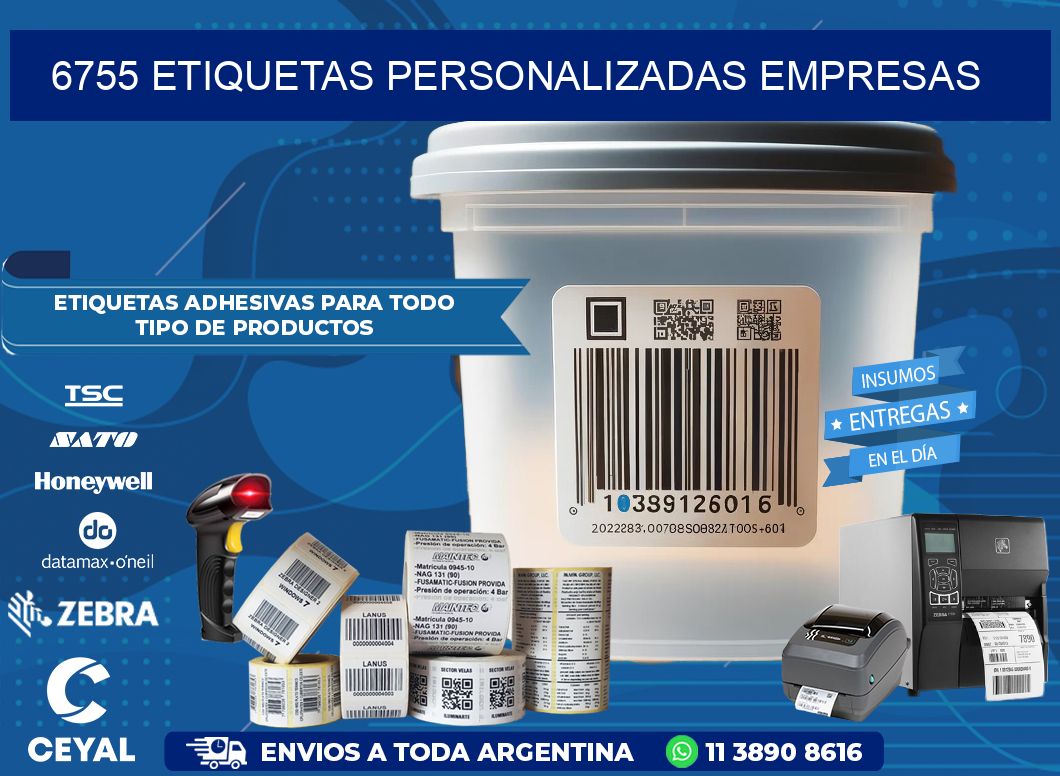 6755 Etiquetas personalizadas empresas