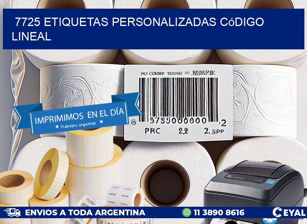 7725 Etiquetas personalizadas código lineal