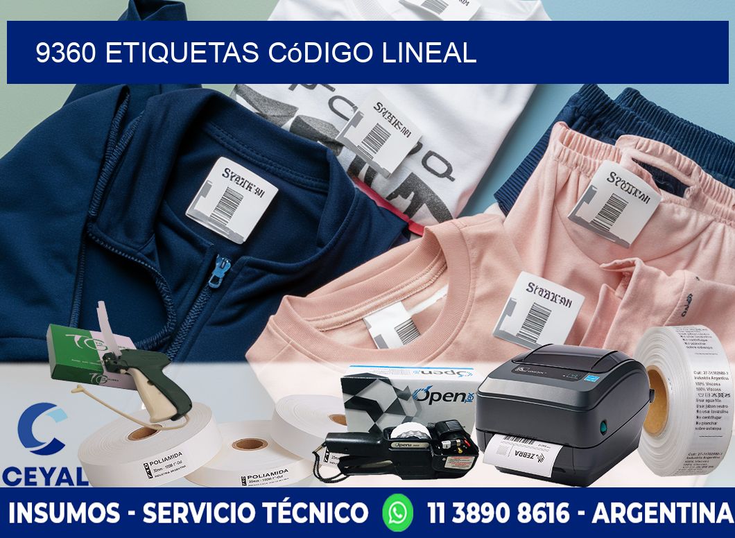 9360 Etiquetas código lineal