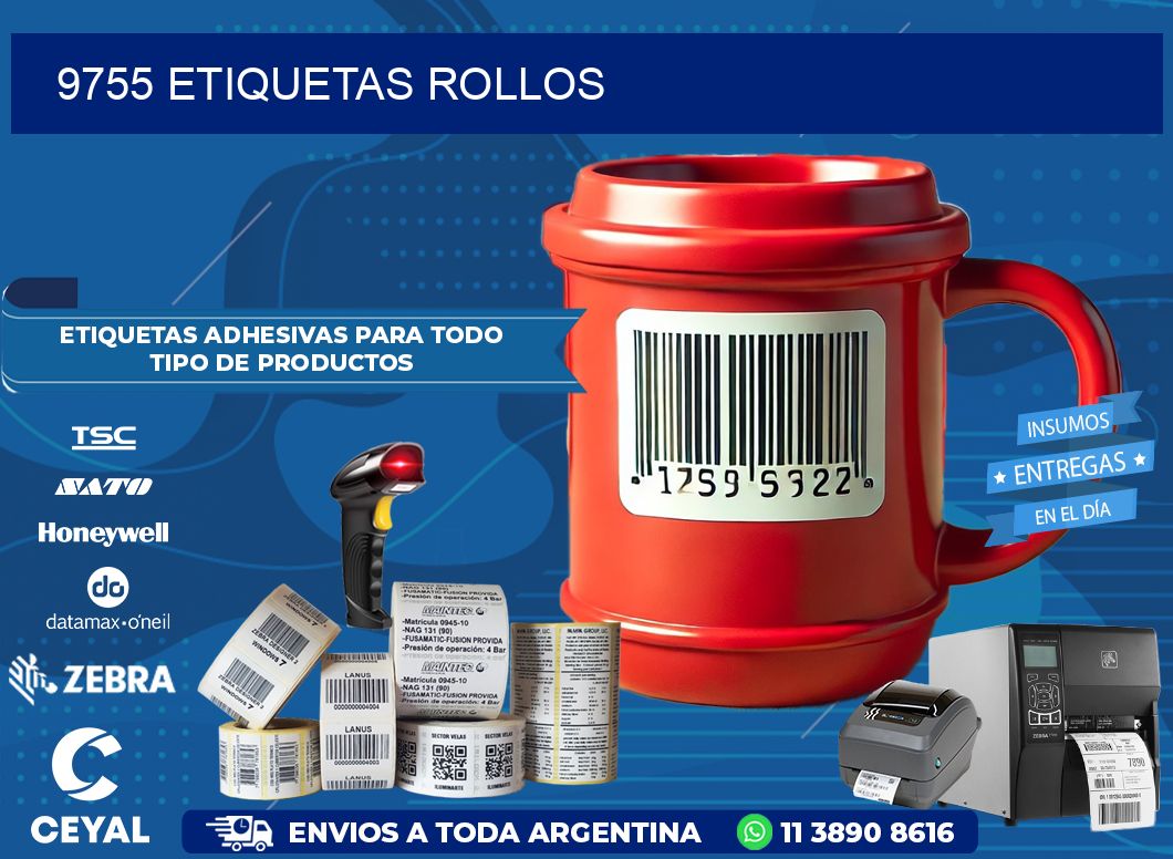9755 etiquetas rollos