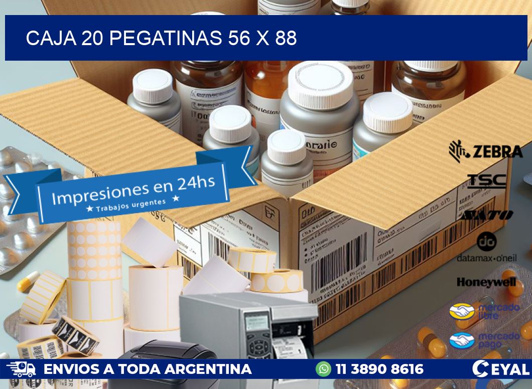 CAJA 20 PEGATINAS 56 x 88