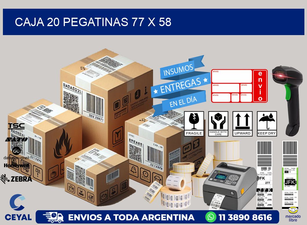 CAJA 20 PEGATINAS 77 x 58