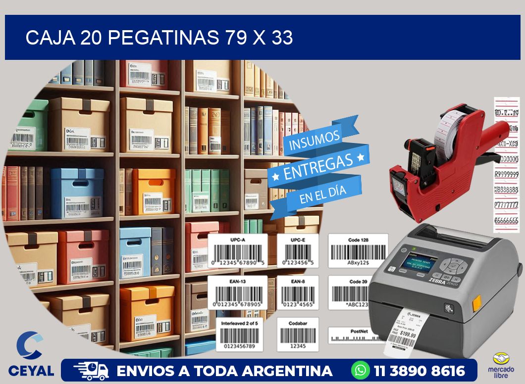 CAJA 20 PEGATINAS 79 x 33