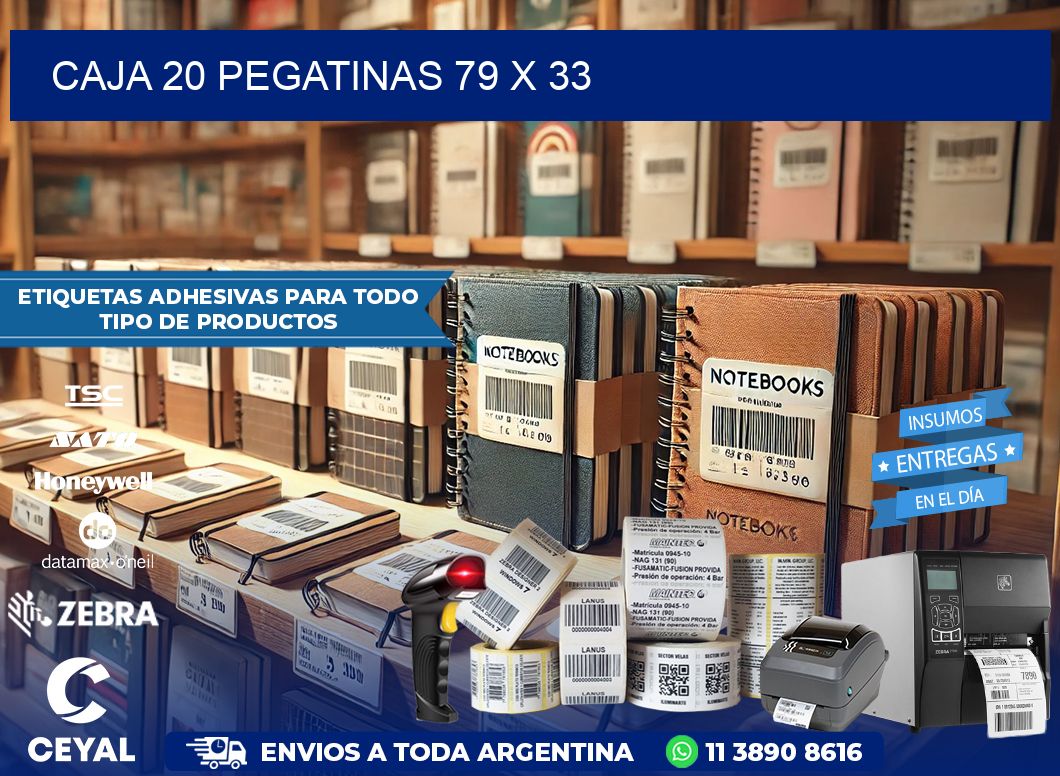 CAJA 20 PEGATINAS 79 x 33