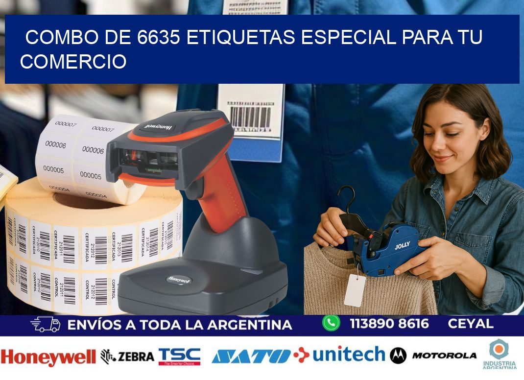 Combo de 6635 etiquetas especial para tu comercio
