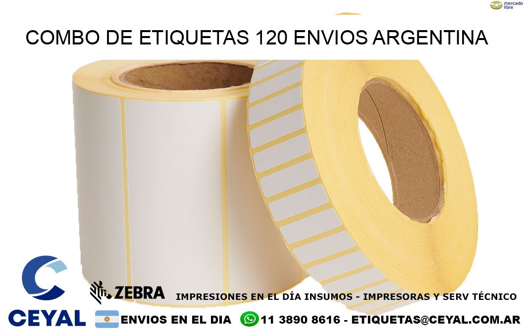 Combo de etiquetas 120 ENVIOS ARGENTINA