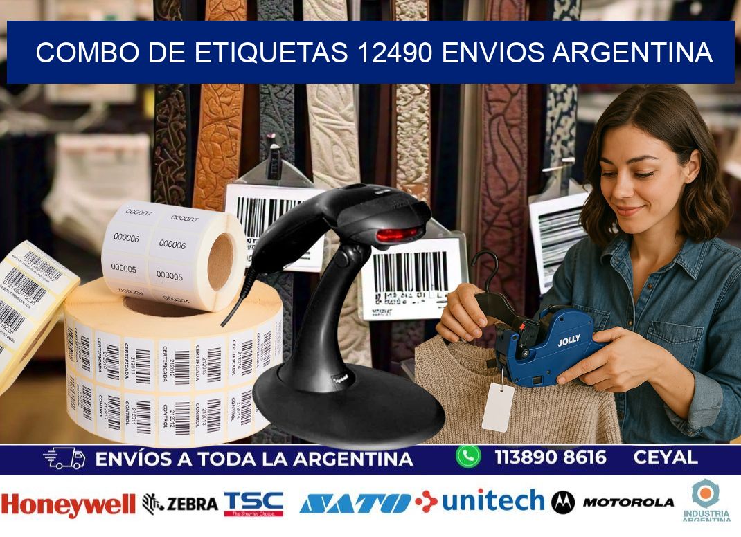 Combo de etiquetas 12490 ENVIOS ARGENTINA