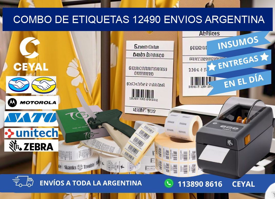 Combo de etiquetas 12490 ENVIOS ARGENTINA
