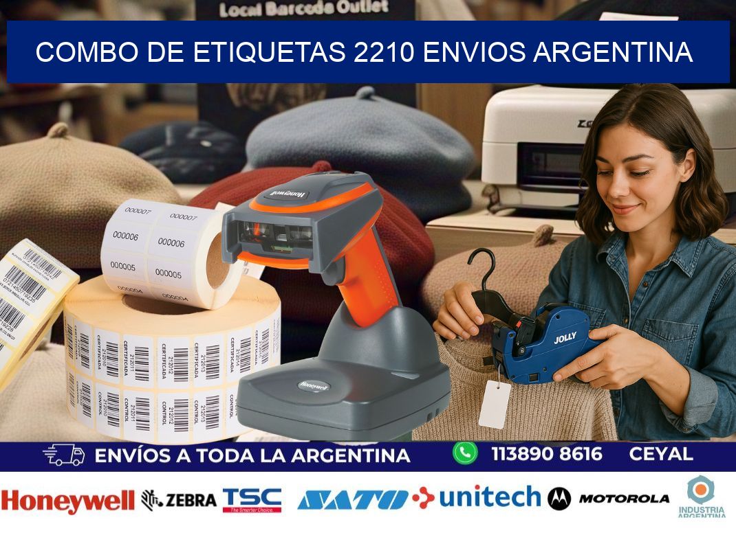 Combo de etiquetas 2210 ENVIOS ARGENTINA