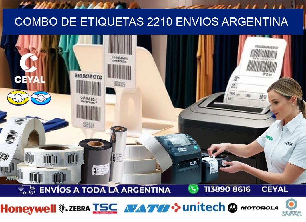 Combo de etiquetas 2210 ENVIOS ARGENTINA
